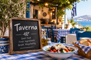 What Does Taverna Mean in a Greek Restaurant Context